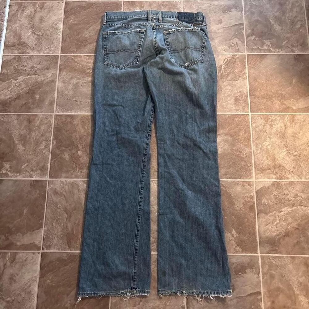 Vintage 2000s Y2K Lucky Brand bootcut distressed made in USA Jeans, size 32x32!